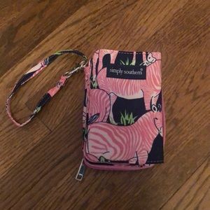 Pink zebra Simply Southern wallet